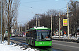 ЛАЗ-Е183А1 #2108 1-го маршрута на проспекте Маршала Жукова в районе бульвара Юрьева