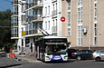 ЛАЗ-Е183А1 #2108 3-го маршрута в Соляниковском переулке перед поворотом в Подольский переулок