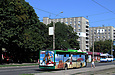 ЛАЗ-Е183А1 #2108 3-го маршрута на проспекте Героев Сталинграда в районе улицы Монюшко
