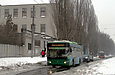 ЛАЗ-Е183А1 #2108 3-го маршрута на улице Ньютона в районе проспекта Гагарина