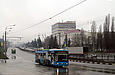 ЛАЗ-Е183А1 #2108 3-го маршрута на проспекте Гагарина возле улицы Державинской