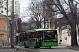 ЛАЗ-Е183А1 #2109 6-го маршрута поворачивает с улицы Кузнечной в Лопатинский переулок
