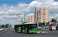 ЛАЗ-Е183А1 #2109 3-го маршрута поворачивает с проспекта Гагарина на проспект Героев Сталинграда