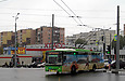 ЛАЗ-Е183А1 #2109 6-го маршрута поворачивает с проспекта Гагарина на проспект Героев Сталинграда