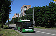 ЛАЗ-Е183А1 #2109 1-го маршрута на проспекте Маршала Жукова в районе Жасминового бульвара