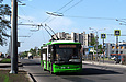 ЛАЗ-Е183А1 #2110 6-го маршрута на проспекте Гагарина в районе улицы Зерновой