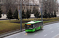 ЛАЗ-Е183А1 #2110 6-го маршрута на проспекте Гагарина возле железнодорожного путепровода
