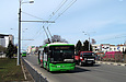 ЛАЗ-Е183А1 #2110 6-го маршрута на проспекте Гагарина в районе улицы Молочной
