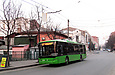 ЛАЗ-Е183А1 #2111 11-го маршрута на улице Коцарской за перекрестком с улицей Ярославской