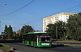 ЛАЗ-Е183А1 #2111 35-го маршрута на проспекте Льва Ландау в районе улицы Олимпийской