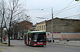 ЛАЗ-Е183А1 #3401 46-го маршрута на улице Богдана Хмельницкого возле дома №16