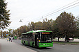 ЛАЗ-Е183А1 #3402 13-го маршрута на улице Харьковских Дивизий отправился от одноименной остановки