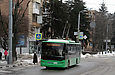ЛАЗ-Е183А1 #3402 2-го маршрута на проспекте Науки возле улицы Новгородской