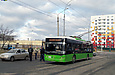 ЛАЗ-Е183А1 #3403 на кольце конечной станции "Проспект Победы"