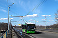 ЛАЗ-Е183А1 #3405 46-го маршрута на Московском проспекте следует по Плиточному путепроводу