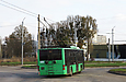 ЛАЗ-Е183А1 #3405 46-го маршрута на круговой развязке бульвара Грицевца и съезда с Окружной дороги