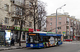 ЛАЗ-Е183А1 #3406 2-го маршрута на проспекте Науки возле улицы Космической