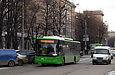 ЛАЗ-Е183А1 #3407 2-го маршрута на проспекте Ленина за перекрестком с улицей Бакулина