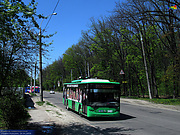 ЛАЗ-Е183А1 #3407 2-го маршрута на улице Деревянко в районе улицы Космонавтов