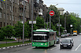 ЛАЗ-Е183А1 #3407 2-го маршрута на проспекте Науки возле улицы Культуры