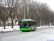 ЛАЗ-Е183А1 #3409 34-го маршрута на улице Блюхера между улицей Гвардейцев Широнинцев и проспектом Тракторостроителей