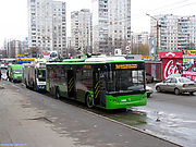ЛАЗ-Е183А1 #3409 34-го маршрута на улице Блюхера возле остановки "Станция метро "Студенческая"