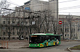 ЛАЗ-Е183А1 #3410 13-го маршрута перед отправлением от конечной "Станция метро "Защитников Украины"