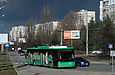 ЛАЗ-Е183А1 #3410 42-го маршрута поворачивает с улицы Барабашова на улицу Валентиновскую