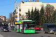 ЛАЗ-Е183А1 #3411 2-го маршрута на улице Сумской возле площади Свободы