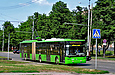 ЛАЗ-Е301D1 #2201 1-го маршрута на проспекте Маршала Жукова в районе улицы Олимпийской