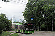 ЛАЗ-Е301D1 #2201 6-го маршрута на улице Деповской перед поворотом на улицу Валдайскую