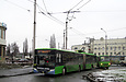 ЛАЗ-Е301D1 #2201 1-го маршрута на разворотном круге "Улица Одесская"