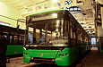 ЛАЗ-Е301D1 #2202 в производственном корпусе Троллейбусного депо №2
