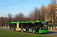 ЛАЗ-Е301D1 #2202 1-го маршрута на проспекте Маршала Жукова между улицами Олимпийской и Танкопия