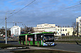 ЛАЗ-Е301D1 #2202 5-го маршрута на проспекте Гагарина в районе улицы Сидоренковской