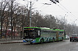 ЛАЗ-Е301D1 #2202 1-го маршрута на проспекте Петра Григоренко возле станции метро "Дворец Спорта"