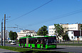 ЛАЗ-Е301D1 #2203 3-го маршрута на проспекте Гагарина в районе улицы Арматурной