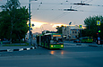 ЛАЗ-Е301D1 #2203 3-го маршрута на перекрестке проспекта Гагарина и улицы Кирова