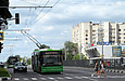 ЛАЗ-Е301D1 #2204 3-го маршрута на проспекте Гагарина в районе улицы Зерновой