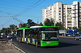 ЛАЗ-Е301D1 #2205 3-го маршрута на проспекте Гагарина подъезжает к остановке "Улица Зерновая"