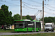 ЛАЗ-Е301D1 #2205 3-го маршрута на проспекте Героев Сталинграда возле перекрестка с улицей Морозова