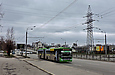 ЛАЗ-Е301D1 #2205 3-го маршрута на проспекте Гагарина возле железнодорожного путепровода