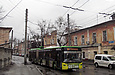 ЛАЗ-Е301D1 #2206 3-го маршрута на улице Кузнечной прибывает на конечную станцию "Улица Университетская"