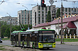 ЛАЗ-Е301D1 #2206 3-го маршрута на проспекте Героев Сталинграда возле перекрестка с улицей Морозова