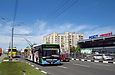 ЛАЗ-Е301D1 #2206 3-го маршрута на проспекте Гагарина в районе перекрестка с улицей Зерновой