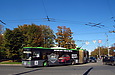 ЛАЗ-Е301D1 #2206 1-го маршрута на перекрестке проспектов Петра Григоренко и Героев Сталинграда