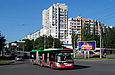 ЛАЗ-Е301D1 #2207 35-го маршрута на улице Гвардейцев-Широнинцев пересекает улицу Героев труда