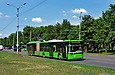 ЛАЗ-Е301D1 #2207 1-го маршрута на проспекте Маршала Жукова в районе улицы Олимпийской