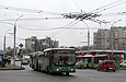 ЛАЗ-Е301D1 #2209 1-го маршрута на проспекте Героев Сталинграда пересекает проспект Льва Ландау