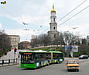 ЛАЗ-Е301D1 #2210 11-го маршрута поворачивает с Пролетарской площади на Купеческий мост